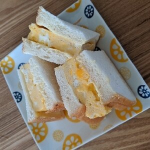 レンジで簡単厚焼き玉子サンド